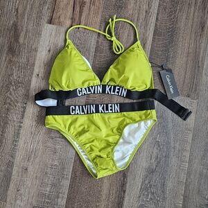 Calvin Klein Neon Green Bikini Set